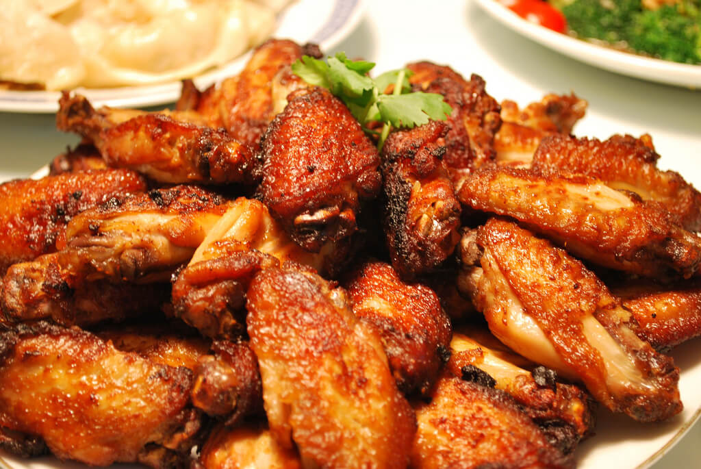 polaroid photo chicken wings